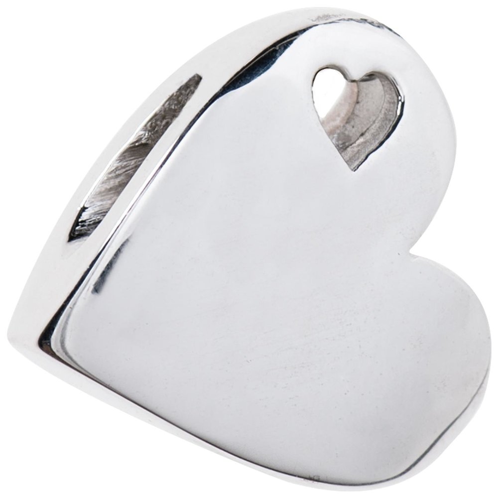 Sideways Sterling Heart Necklace